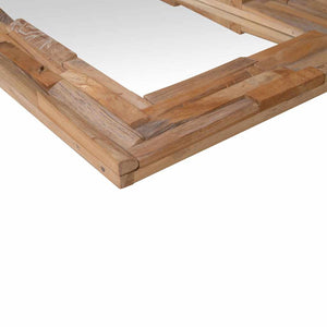 Dekorativer Spiegel Teak 60 x 60 cm Quadratisch