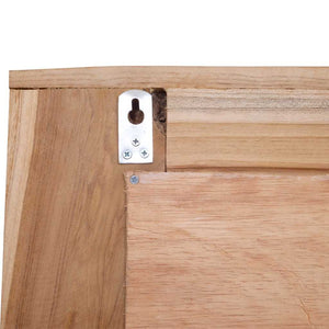 Dekorativer Spiegel Teak 60 x 60 cm Quadratisch
