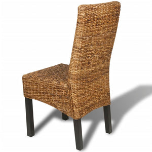 Esszimmerstühle 4 Stk. Abaca und Mango Massivholz