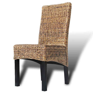 Esszimmerstühle 6 Stk. Abaca und Mango Massivholz
