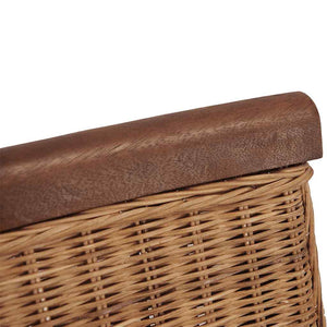 Esszimmerstühle 4 Stk. Braun Natur Rattan
