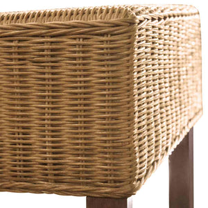Esszimmerstühle 4 Stk. Braun Natur Rattan