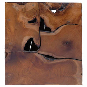 Hocker 2 Stk. Braun 40x40x45 cm Massivholz Teak