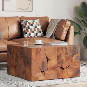 Hocker 4 Stk. Braun 40x40x45 cm Massivholz Teak