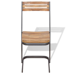 Esszimmerstühle 4 Stk. Massivholz Teak