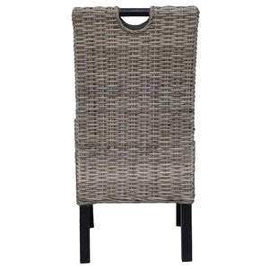 Esszimmerstühle 6 Stk. Kubu-Rattan Mangoholz