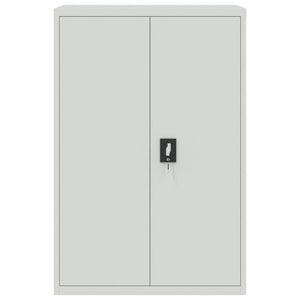 Aktenschrank 90×40×140 cm Stahl Grau