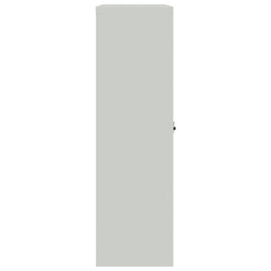 Aktenschrank 90×40×140 cm Stahl Grau