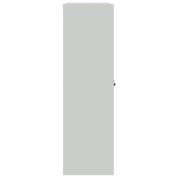 Aktenschrank 90×40×140 cm Stahl Grau