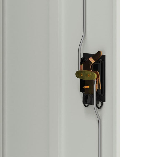 Aktenschrank 90×40×140 cm Stahl Grau
