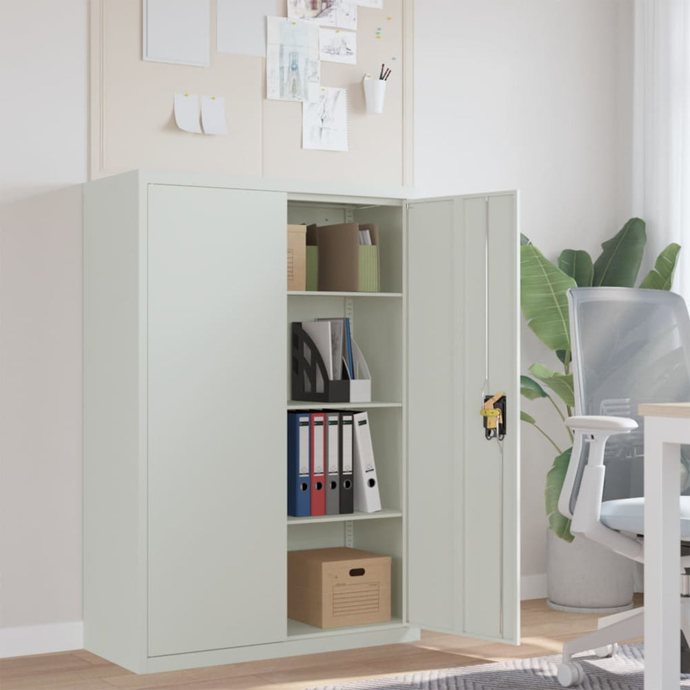 vidaXL Armoire de classement 90 x 40 x 140 cm Acier Gris