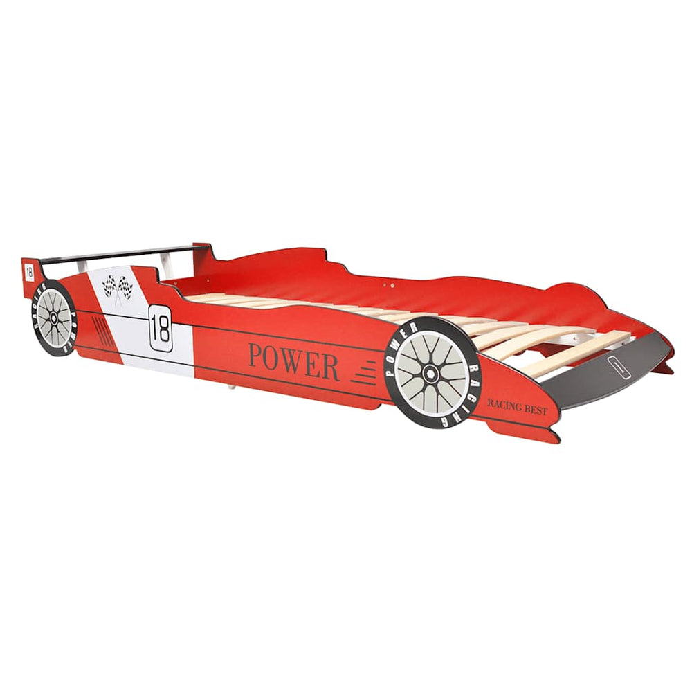 vidaXL Lit de voiture de course 90x200 cm Rouge