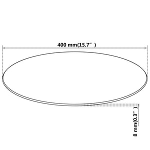 Tischplatte aus gehärtetem Glas rund 400 mm