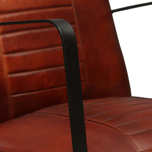 Loungesessel Braun Echtleder