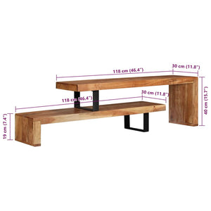 TV-Schrank Massivholz Akazie