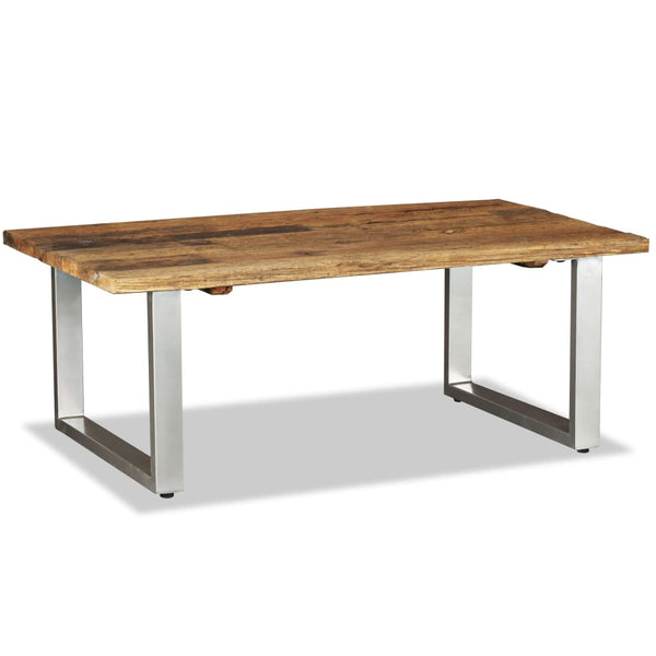 vidaXL Table basse en bois de récupération massif 100x60x38 cm