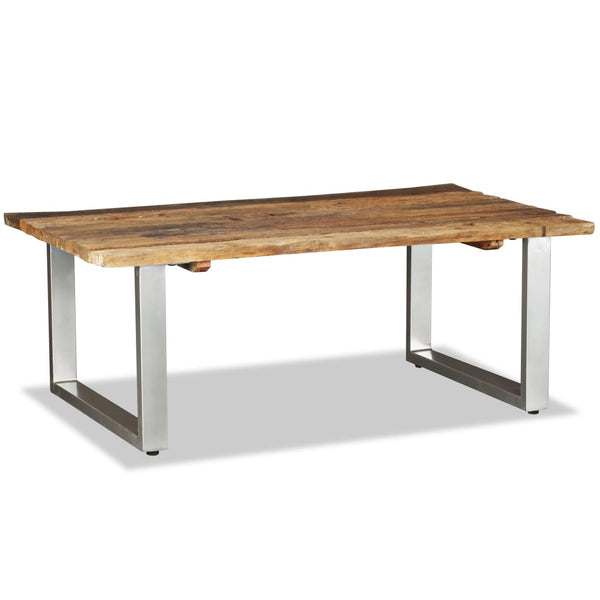 vidaXL Table basse en bois de récupération massif 100x60x38 cm