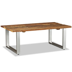 vidaXL Table basse en bois de récupération massif 100x60x38 cm