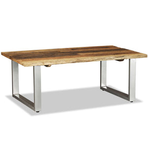 vidaXL Table basse en bois de récupération massif 100x60x38 cm