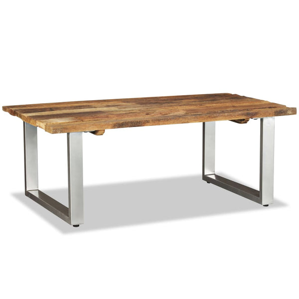 vidaXL Table basse en bois de récupération massif 100x60x38 cm