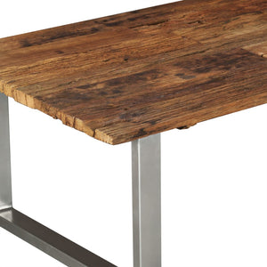 vidaXL Table basse en bois de récupération massif 100x60x38 cm