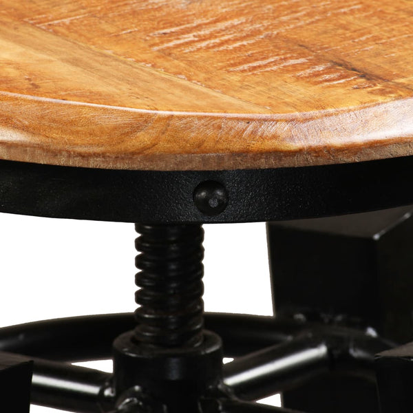 vidaXL Tabourets de bar 2 pcs Bois de manguier massif