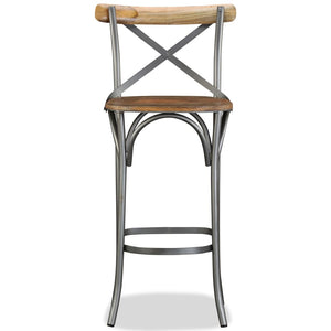 vidaXL Tabouret de bar en bois de manguier massif