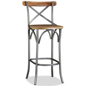 vidaXL Tabouret de bar en bois de manguier massif