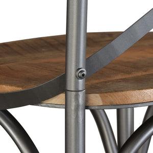 vidaXL Tabouret de bar en bois de manguier massif