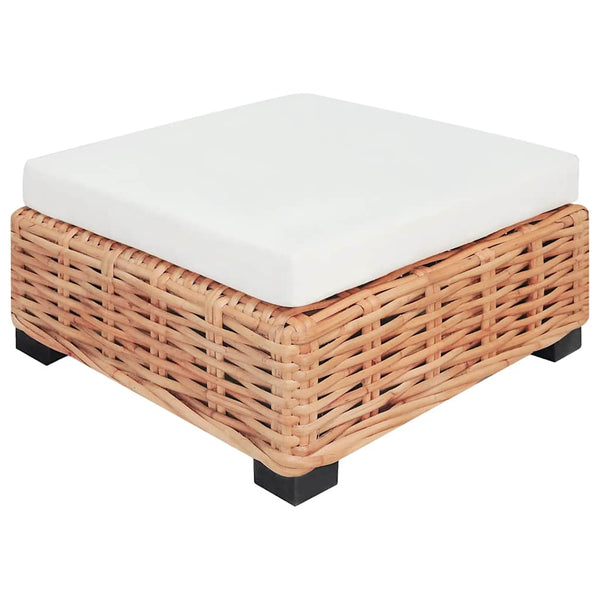 Sofagarnitur 27-tlg. Natürliches Rattan