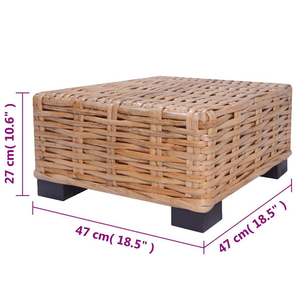 Sofagarnitur 18-tlg. Natürliches Rattan