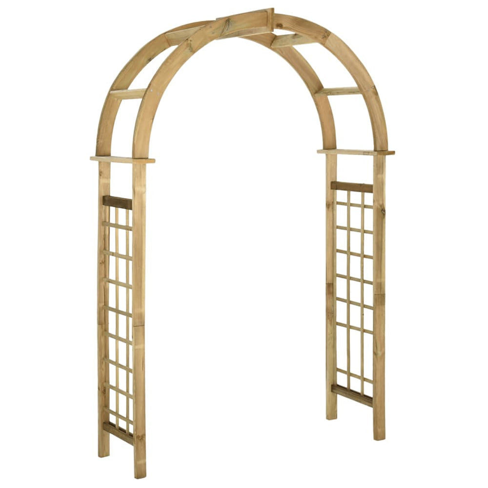 vidaXL Arche de jardin verte en pin imprégné