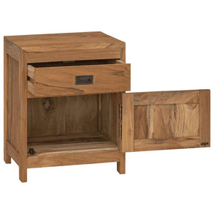 Nachttisch Massivholz Teak 40x30x50 cm