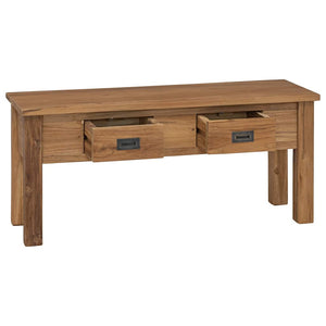 Flurbank Teak Massiv 90 x 30 x 40 cm