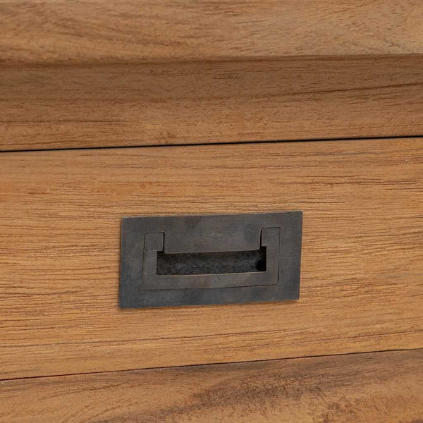 Flurbank Teak Massiv 90 x 30 x 40 cm