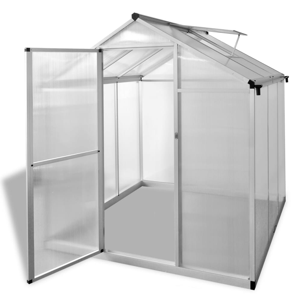 Verstärktes Aluminium Gewächshaus 3,46 m³