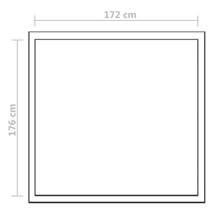 Verstärktes Aluminium Gewächshaus 3,46 m³