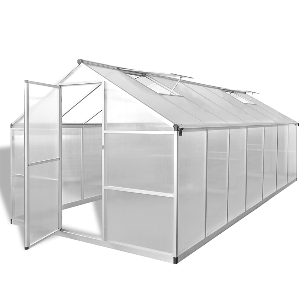 Verstärktes Aluminium Gewächshaus 10,53 m²