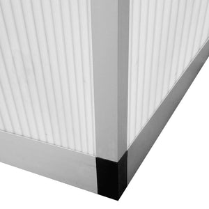 Verstärktes Aluminium Gewächshaus 10,53 m²