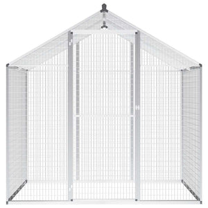 Große Aluminium Außenvoliere 178x122x194 cm