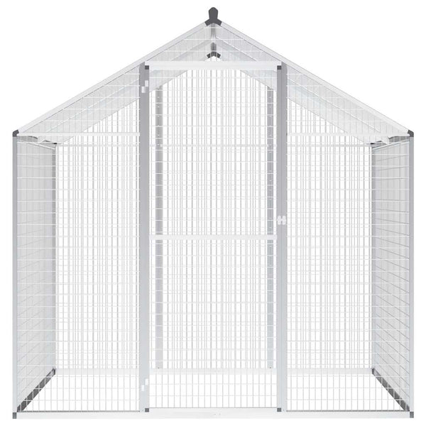 Große Aluminium Außenvoliere 178x122x194 cm