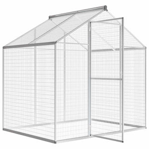 Große Aluminium Außenvoliere 178x122x194 cm