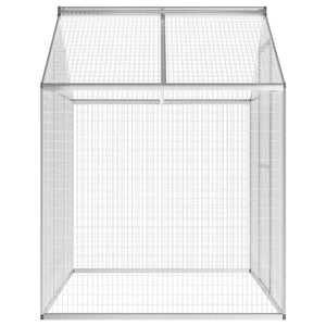 Große Aluminium Außenvoliere 178x122x194 cm