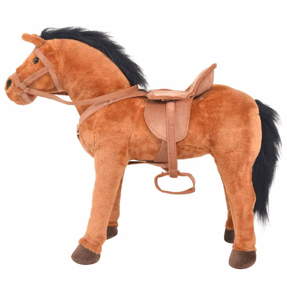 Plüsch Stehendes Pferd - Braun