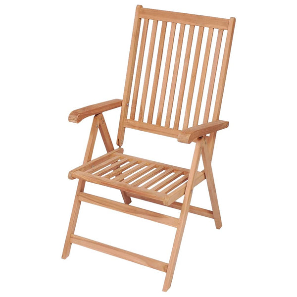 Verstellbare Teak Gartenstühle 2er Set