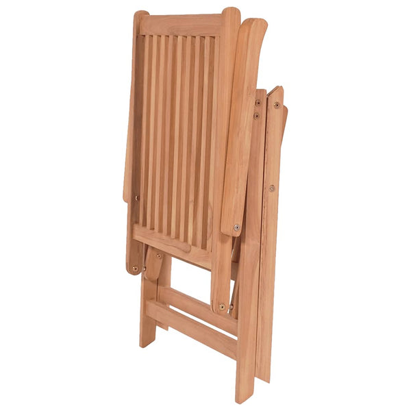 Verstellbare Teak Gartenstühle 2er Set