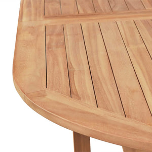 7-teilige Garten Essgruppe Teakholz Klappstühle