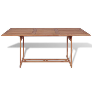 Massivholz Teak Gartentisch 180x90 cm