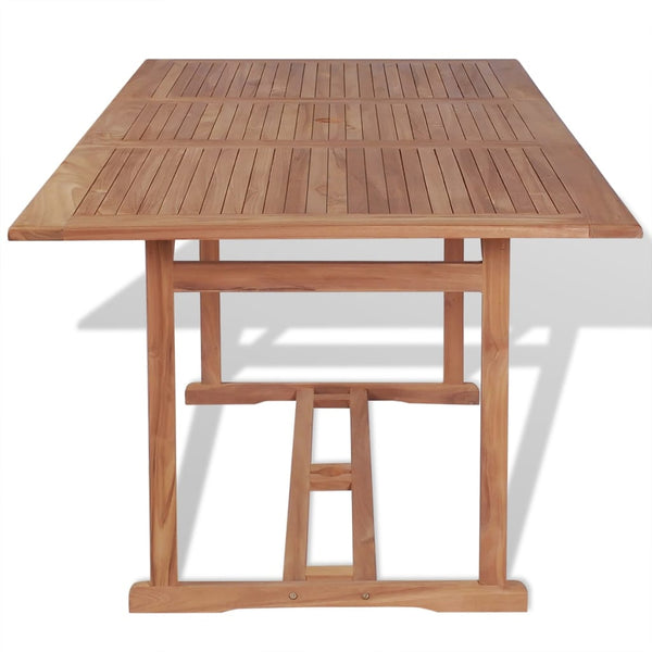 Massivholz Teak Gartentisch 180x90 cm
