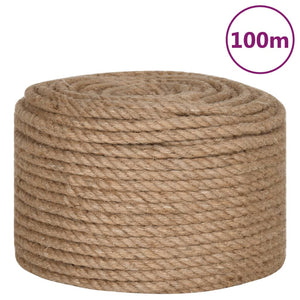 12mm Jute Rope - 100m Natural Cord